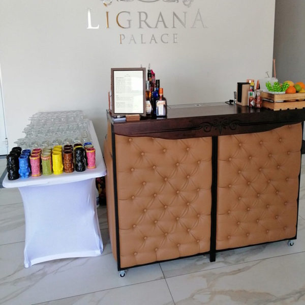 Handcrafted Barstation  #Chesterfield_leather-cognac (rent)