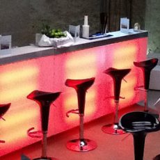 mobile bar stations LED-Design illuminated